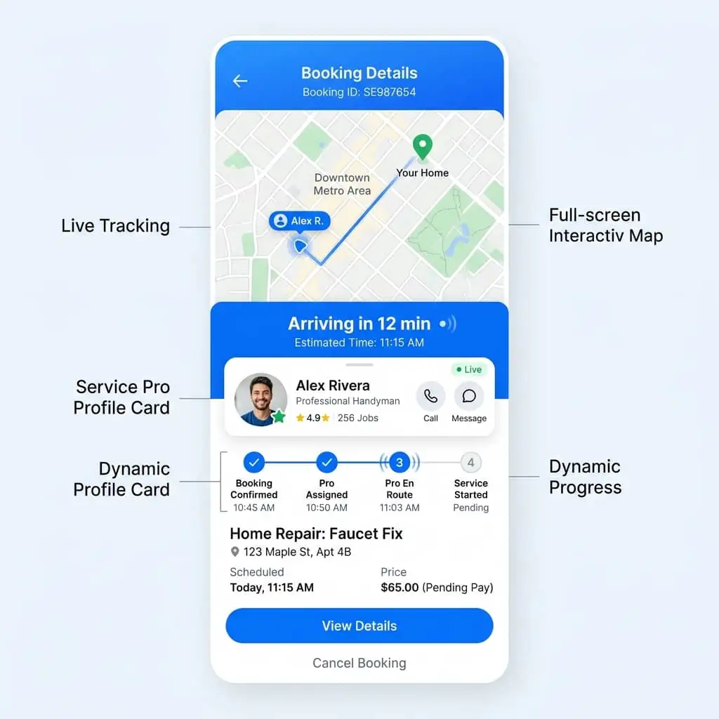 Live Geolocation Tracking — Salesforce loan origination platform UI
