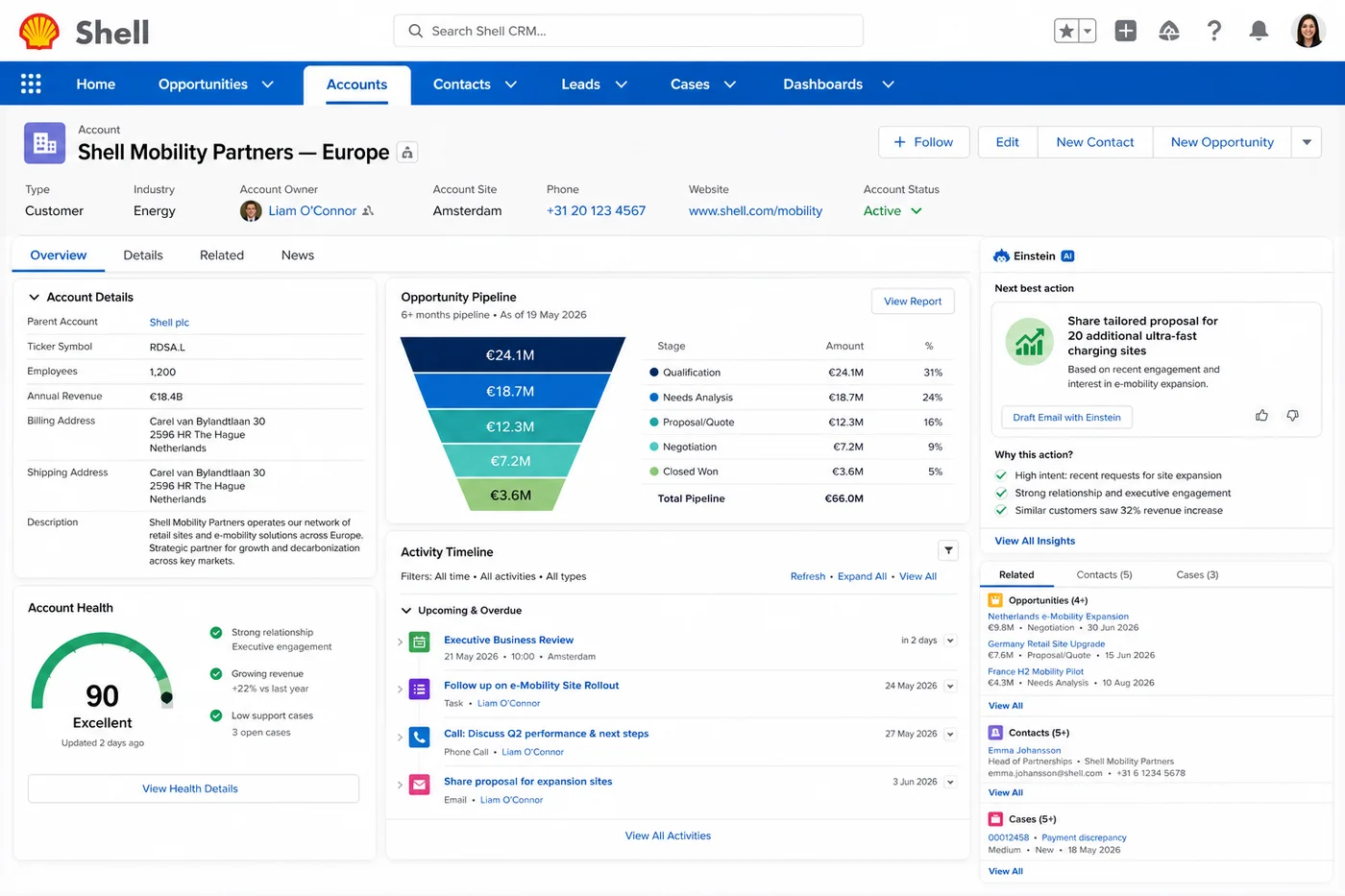 Shell Enterprise Salesforce CRM