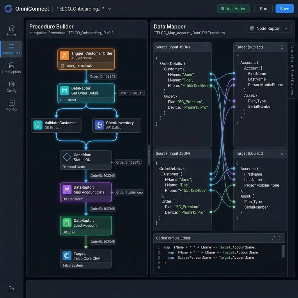 FlexCard Agent Workspace — Salesforce loan origination platform UI
